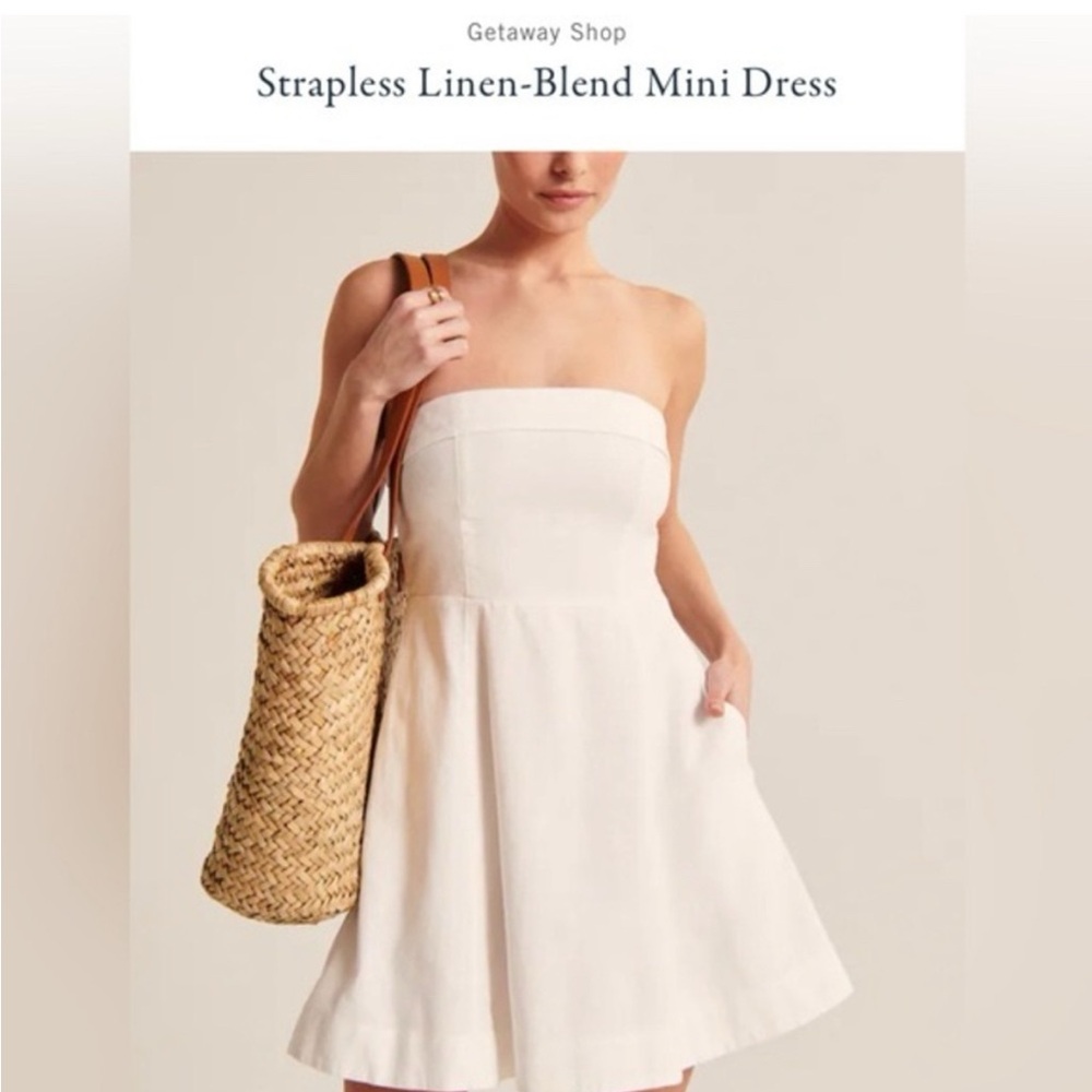 Abercrombie & Fitch White Mini Dress
